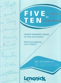 Five By Ten Grade 2 Rowley Piano Sheet Music Songbook