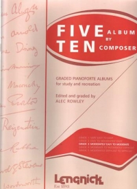 Five By Ten Grade 3 Rowley Piano Sheet Music Songbook
