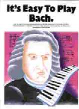 Its Easy To Play Bach Piano Sheet Music Songbook