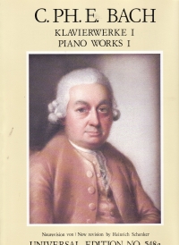 Bach Cpe Piano Works 1 Sheet Music Songbook