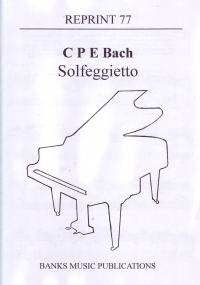 Bach Cpe Solfeggietto (reprint 77) Piano Sheet Music Songbook