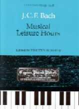 Bach Jcf Musical Leisure Hours Piano Sheet Music Songbook