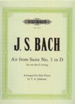 Bach Air On The G String (suite No3) Johnson Piano Sheet Music Songbook