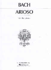 Bach Arioso Pirani Sheet Music Songbook