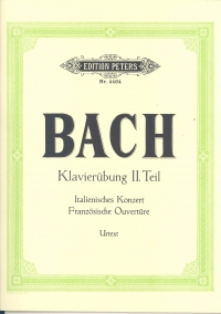 Bach Italian Concerto & French Overture Piano Sheet Music Songbook