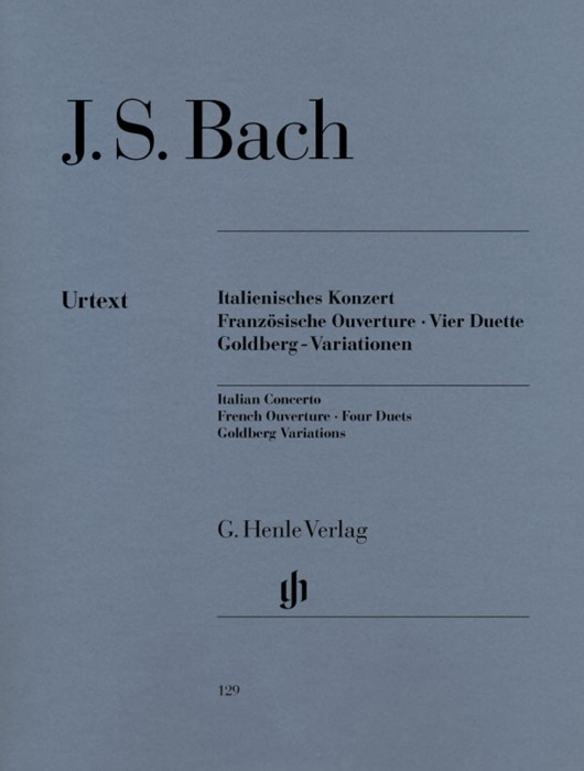 Bach Italian Concerto French Ov With Fingering Pb Sheet Music Songbook