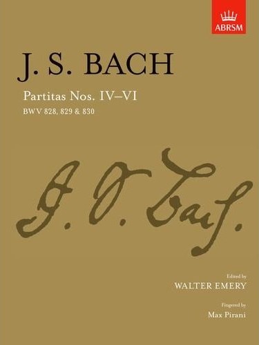Bach Partitas Book 2 Nos 4-6 828-830 Piano Sheet Music Songbook
