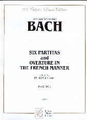 Bach Partitas (6) & French Overtures Piano Sheet Music Songbook