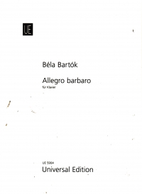Bartok Allegro Barbaro Piano Sheet Music Songbook