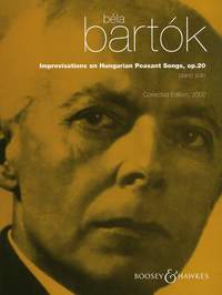 Bartok Improvising On Hungarian Peasant Songs Op20 Sheet Music Songbook