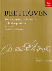 Beethoven Sonata Op27 No2 Cmin Moonlight Cooper Sheet Music Songbook
