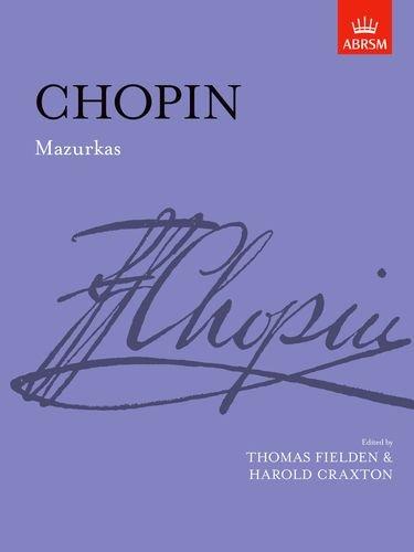 Chopin Mazurkas (fielden/craxton) P/b Piano Sheet Music Songbook