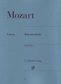 Mozart Piano Pieces Sheet Music Songbook