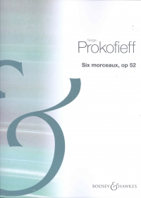Prokofiev Six Morceaux Op52 Piano Solo Sheet Music Songbook