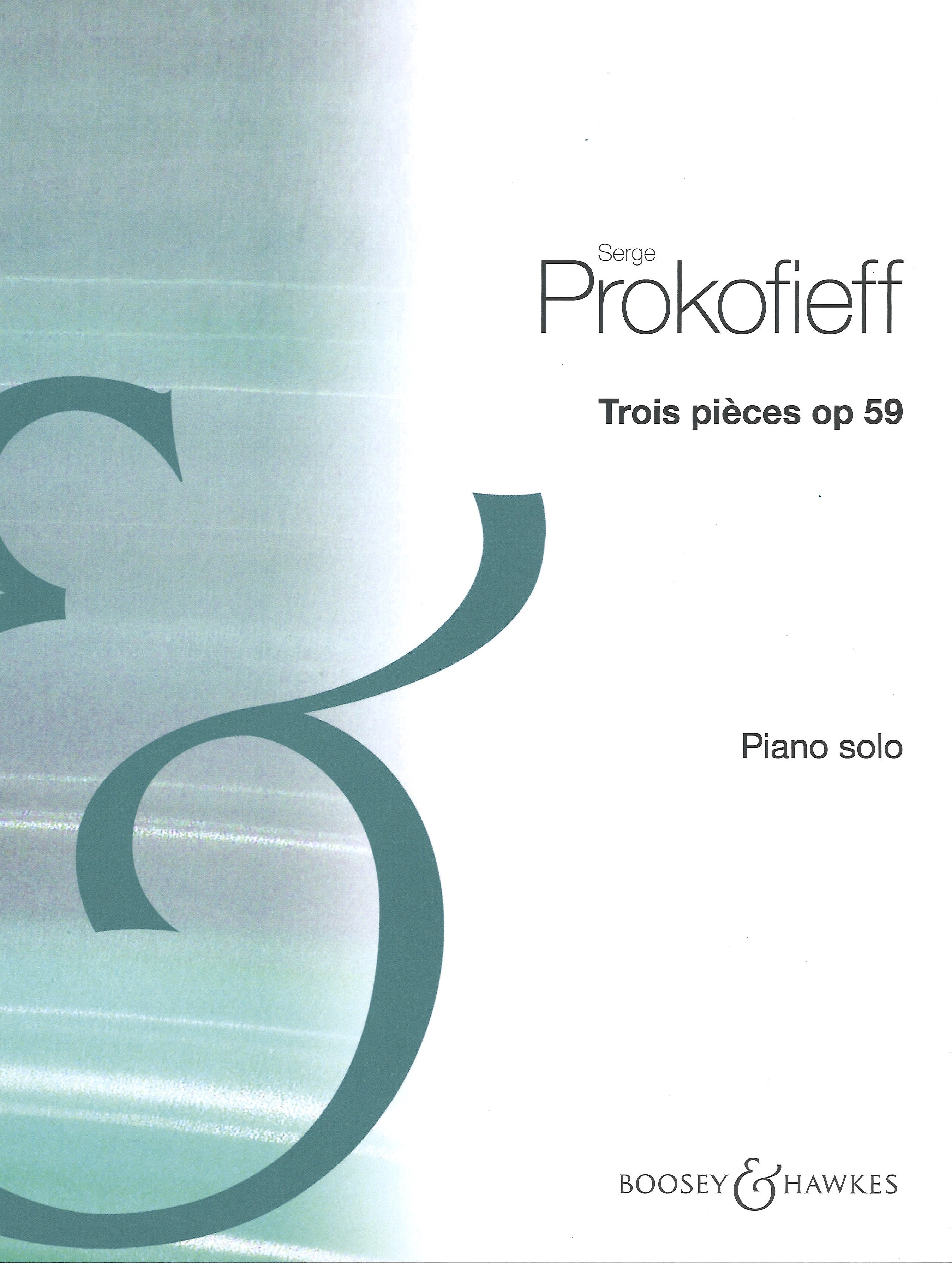 Prokofiev Trois Pieces Op59 Piano Solo Sheet Music Songbook