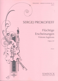 Prokofiev Visions Fugitives Op22 Frey Piano Sheet Music Songbook
