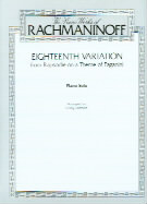 Rachmaninoff 18th Variation (student) Arr Lambert Sheet Music Songbook