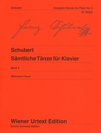 Schubert Dances Complete Book 2 Piano Sheet Music Songbook