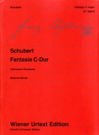 Schubert Fantasy C Wanderer Piano Sheet Music Songbook