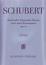 Schubert German Dances & Ecossaises Op33 Piano Sheet Music Songbook