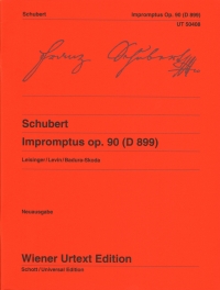 Schubert Impromptus Op90 Leisinger Piano Sheet Music Songbook