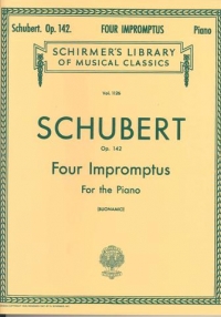 Schubert Impromptus Op142 Piano Sheet Music Songbook