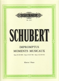 Schubert Impromptus & Moments Musicaux Piano Sheet Music Songbook