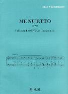 Schubert Menuetto From Unfinished Sonata C Piano Sheet Music Songbook