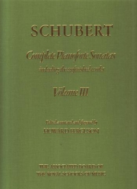Schubert Sonatas Vol 3 Ferguson H/b Piano Sheet Music Songbook