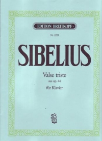 Sibelius Valse Triste Op44 No 3 Piano Sheet Music Songbook