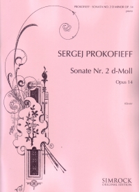 Prokofiev Sonata No 2 Op14 D Minor Piano Sheet Music Songbook
