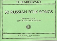 Tchaikovsky Russian Folk Songs (50) Piano Duet Sheet Music Songbook