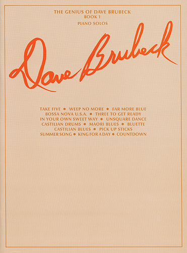 Dave Brubeck Genius Of Book 1 Piano Sheet Music Songbook