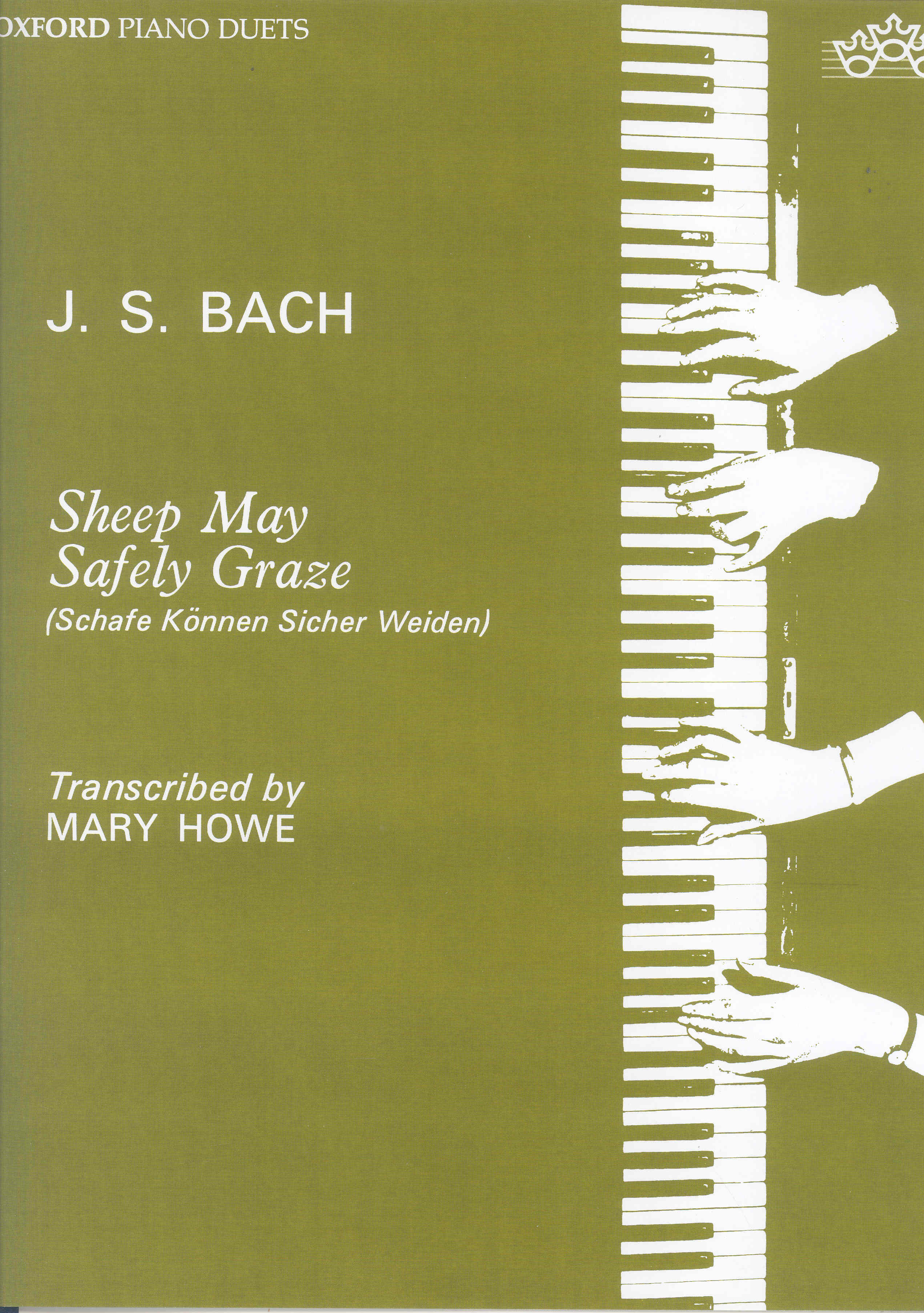 Bach Sheep May Safely Graze Piano Duet Sheet Music Songbook