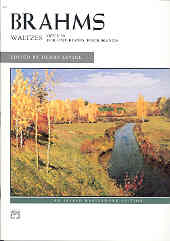 Brahms Waltzes (16) Op39 Piano Duets Sheet Music Songbook