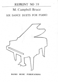 Bruce Six Dance Duets Piano Sheet Music Songbook