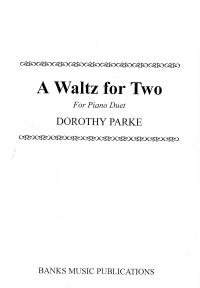 Parke Waltz For Two Piano Duet Sheet Music Songbook