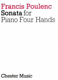 Poulenc Sonata Piano Duet Sheet Music Songbook