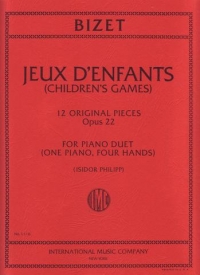 Bizet Jeux Denfants Op22 Piano Duet Sheet Music Songbook