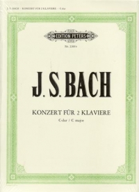 Bach Concerto No 1 Bwv1061 C Major (2 Pno/4 Hnd) Sheet Music Songbook