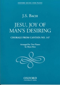 Bach Jesu Joy (arr Hess) (2 Pno/4 Hnd) Sheet Music Songbook