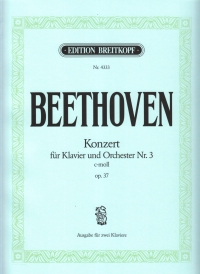 Beethoven Concerto No 3 Op37 Cmin (2 Pno/4 Hnd) Sheet Music Songbook