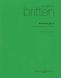 Britten Diversions Op21 (2 Pno/4 Hnd) Sheet Music Songbook