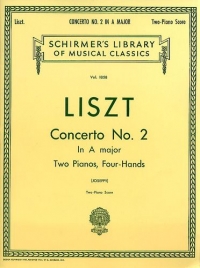 Liszt Concerto No 2 A (2 Pno/4 Hnd) Sheet Music Songbook