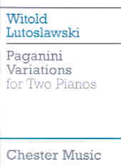 Lutoslawski Paganini Variations (2 Pno/4 Hnd) Sheet Music Songbook