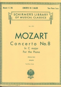 Mozart Concerto K246 No 8 C Major (2 Pno/4 Hnd) Sheet Music Songbook
