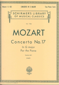 Mozart Concerto K453 No 17 G Major (2 Pno/4 Hnd) Sheet Music Songbook
