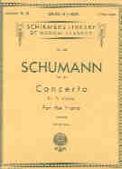 Schumann Concerto Op54 Amin (2 Pianos) Sheet Music Songbook
