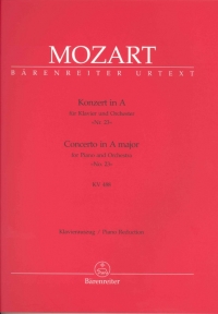 Mozart Concerto K488 No 23 A Major (2 Pno/4 Hnd) Sheet Music Songbook