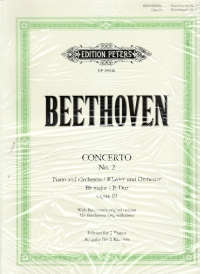 Beethoven Concerto No 2 Op19 Bb 2 Pianos Sheet Music Songbook